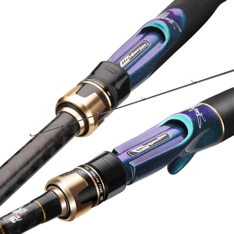 Histar High Carbon 3MM 4 Spindle Carbon Tape DKK SIC Guide Waves Super Long Casting C256M Beach Rock and Bass Fishing Rod