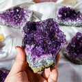 Wholesale Polished Natural Amethyst Geode Crystal Quartz Folk Crafts Wind Chime Feng Shui Home Decor