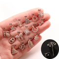 Sweet and Exquisite butterfly Bow Inlaid Zirconium Earrings Small and Trendy Light Luxury High-end Feeling Earrings
