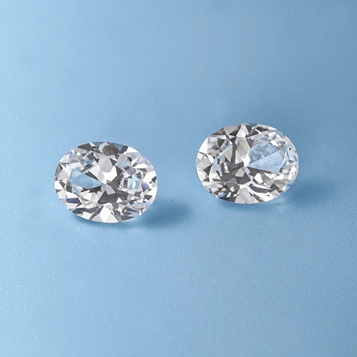 Loose Lab Created Gemstones 5A Synthetic Corundum Stone White Sapphire Gemstone for Jewelry Making