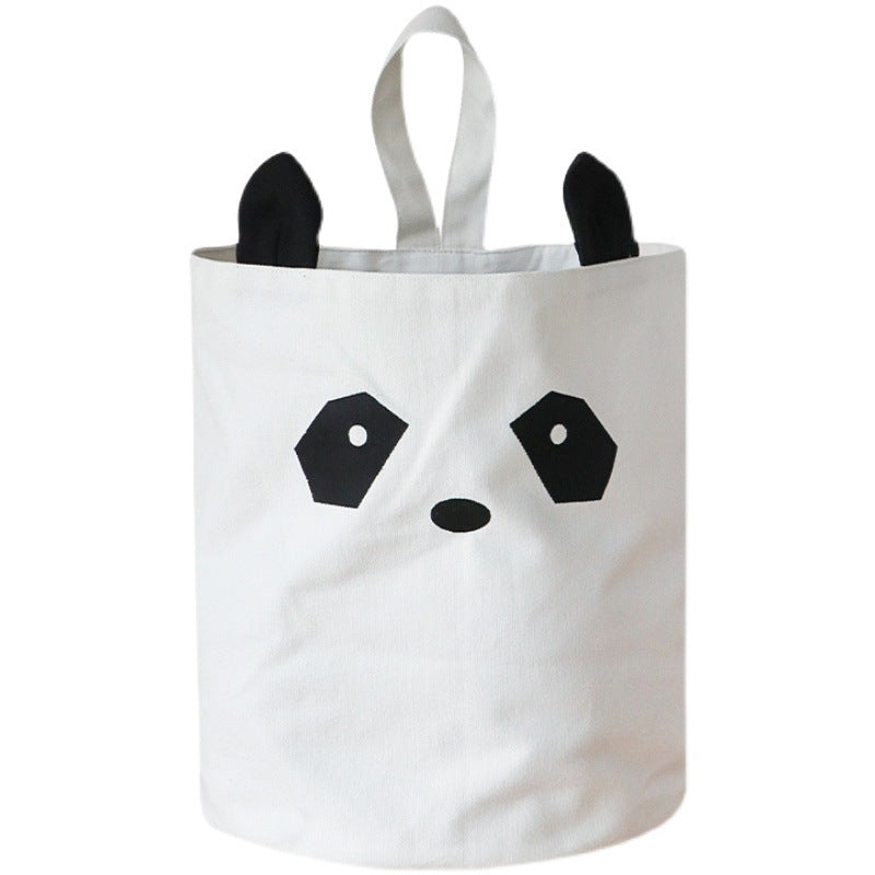 Large Capacity Eco-Friendly Rectangle CoCo Cotton Canvas Brass Multifunction Toy Storage Bucket Organizer Bag for Kids Baby
