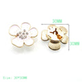 JFRB067 Wholesale Rhinestone Crystal Cufflinks Slide Over Button Garment Accessories