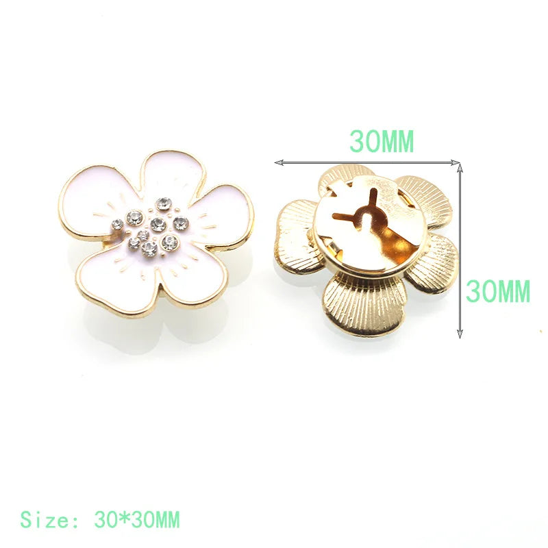 JFRB067 Wholesale Rhinestone Crystal Cufflinks Slide Over Button Garment Accessories