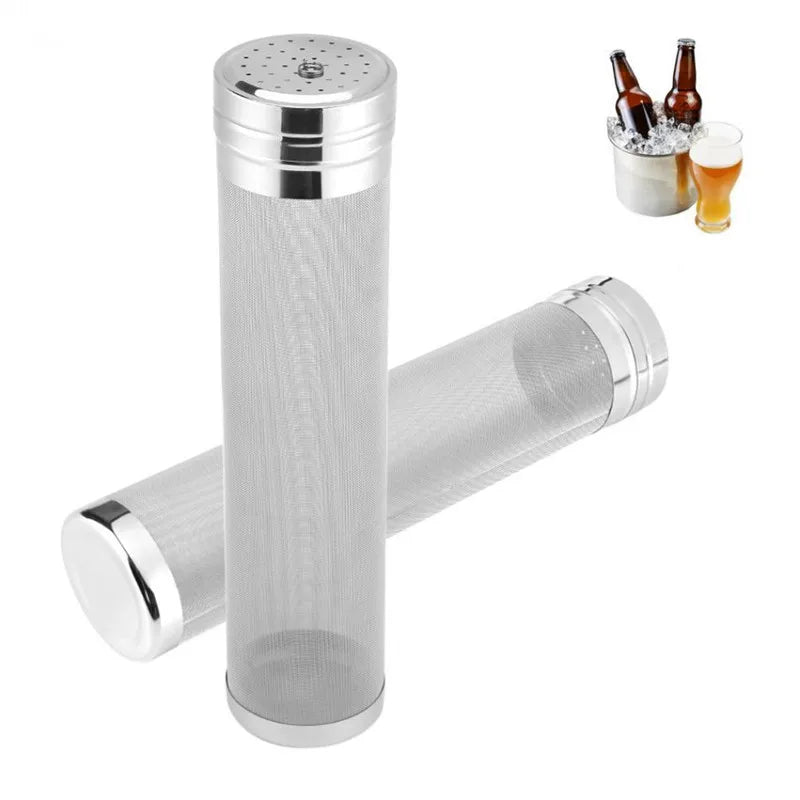 Cold Brew Coffee Tamper with Lid Stainless Steel Body Acrylic Construction Silver Finish Coffee & Tea Sets