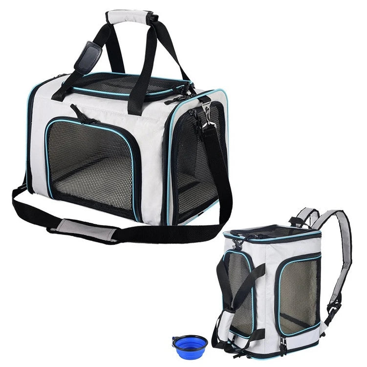 Eco Friendly Soft-Sided Transportn Para Mascotas Small Medium Cats Dogs Puppies Escape-Proof Transportin Perro