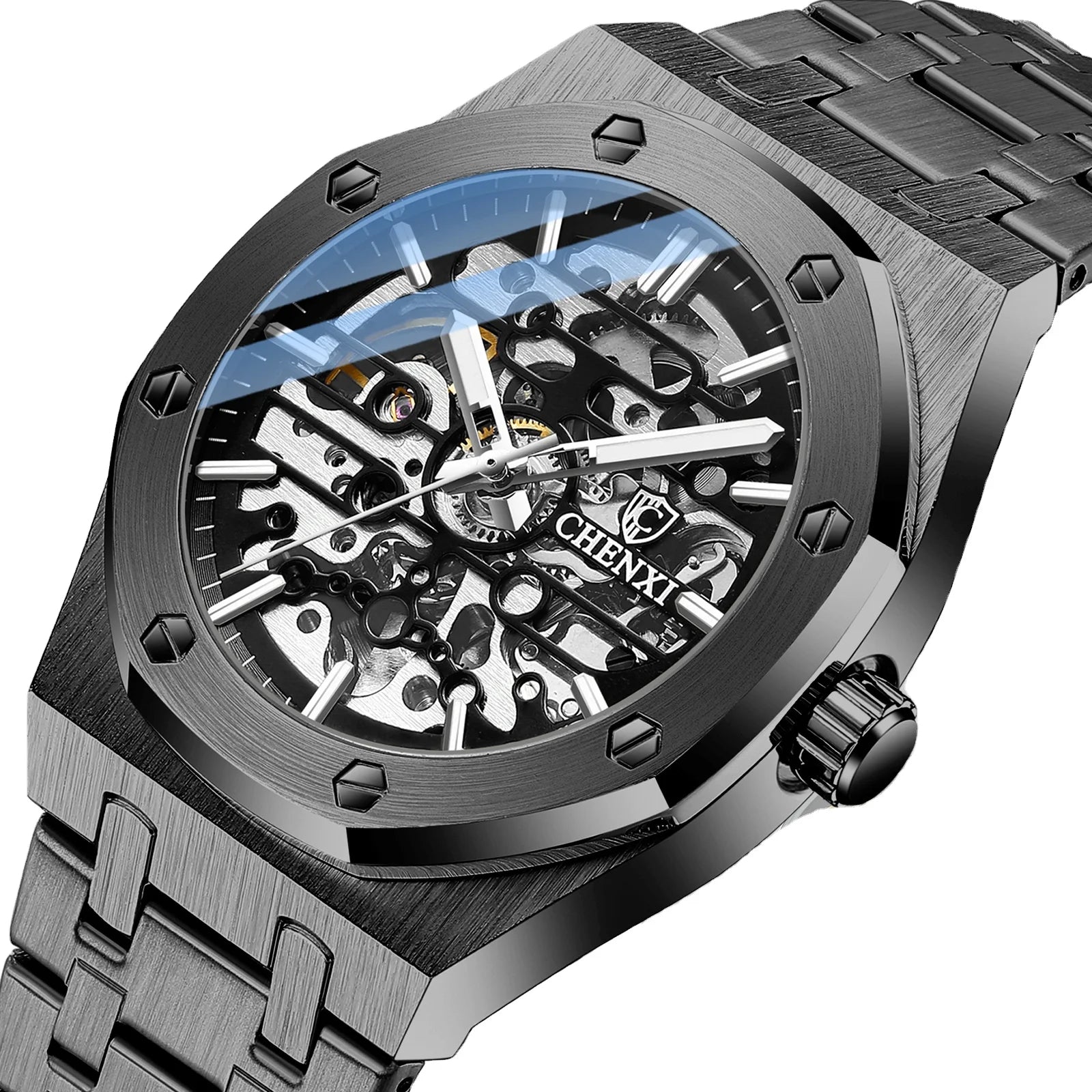CHENXI New Arrive 8848  Hot Automatic Men Top New Mechanical Tourbillon Wrist Watch Waterproof Business Stainless Sport Watch
