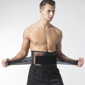 Hot Sale Thin Fish Silk Sweat Waist Trainer Private Label Double Straps Waist Support for Women Men