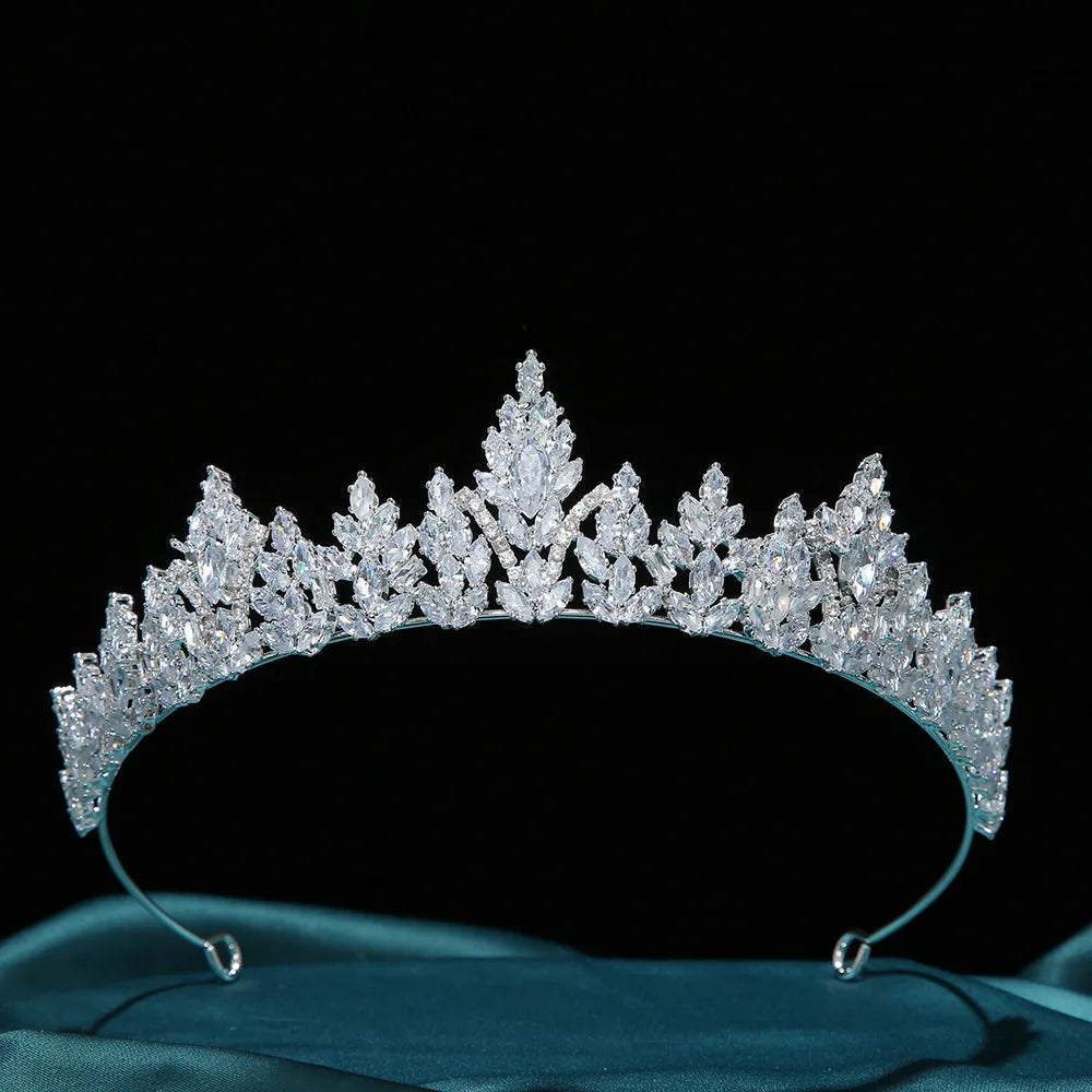 Bridal Crown Tiaras Luxury Headpiece Europe America Zircon Princess Hairband Wedding Birthday Party Accessories