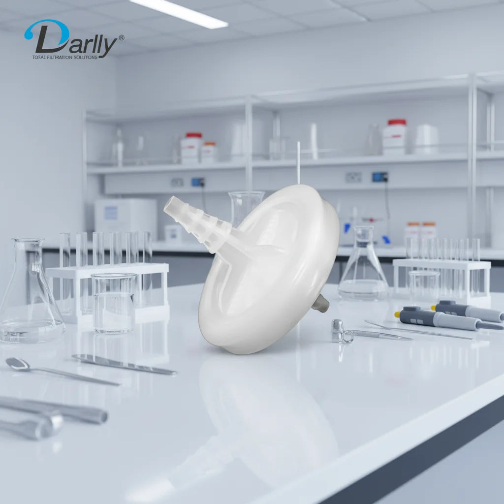 New Supplier 0.45 Micron 99.99% Efficiency PTFE Air Breather Filters 49mm Disposable Inline Capsule Cartridge for Air Vent