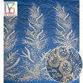 Wholesale White Luxury Bridal Beaded Sequin Lace Fabric French Pearl Embroidery Tulle Lace Fabric For Wedding Dresses