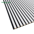 High Density PET MDF Slatted Wood Veneer Acoustic Panel with Polyester Slat MQ Acoustics Brand 5 Year Warranty for Office Use