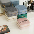 Custom Portable Velvet Jewelry Box for Women and Girls Small Travel Organizer for Necklaces and Other Pieces PC Jewelry Boxes