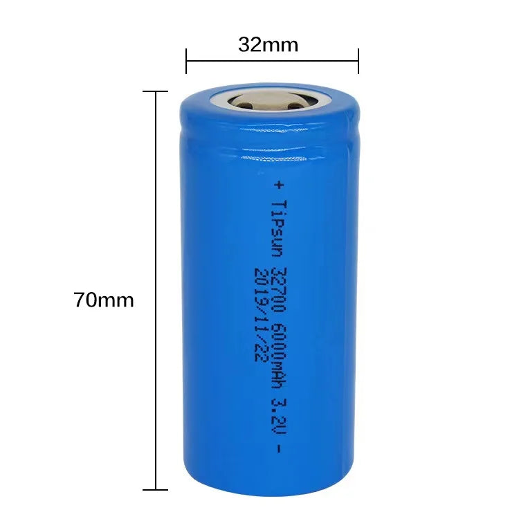 32700 Lithium Iron Phosphate Battery Power Cell 3.2V 6000mAh 6Ah for Electric Forklifts with 12v 24v 48v