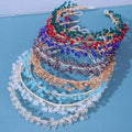 European and American Luxury Sweet Simple Style Ins Trend Out Headdress Female Crystal Beads Headbands