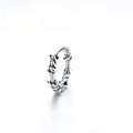 Retro Thai Silver Small Earring Hip Hop Cool Single Thorn Earrings for Men and Women