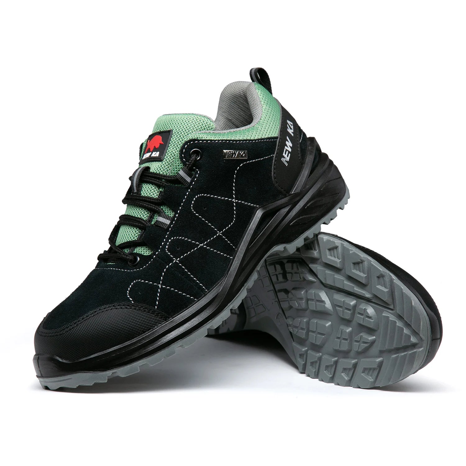 Dropshipping Steel Toe Dual Density PU Sole Comfortable Mesh Suede Leather Upper Unisex Sports Autumn Winter Custom Logo Safety