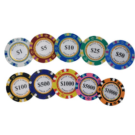 Wholesale Custom 14g Clay Venerati Poker Chips (Eco-Friendly & Durable 40mm) for Gambling and Poker Trays