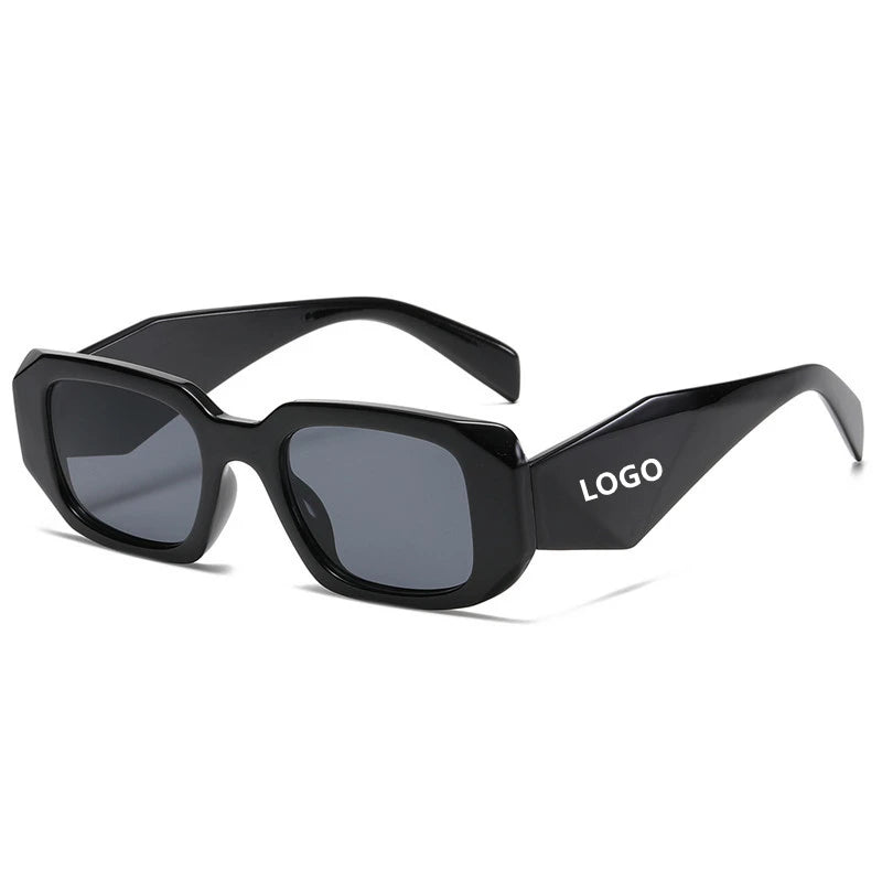 Lucky New Style Personality Irregularity Shape Shades Custom Brand LOGO Unisex Sun Glasses Men Women Fashion Sunglasses