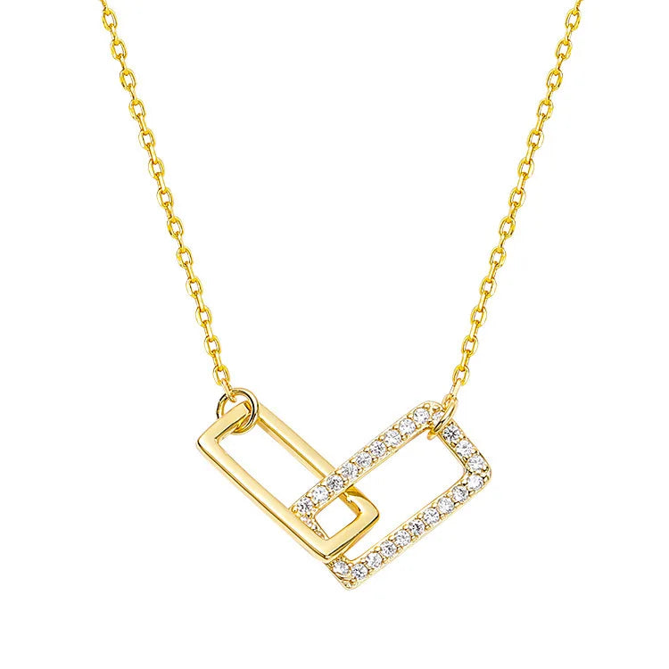 High Quality Silver Plated Jewelry Necklace Simple Geometric Pendant Necklace for Women Fashion Necklace 2021 Trendy