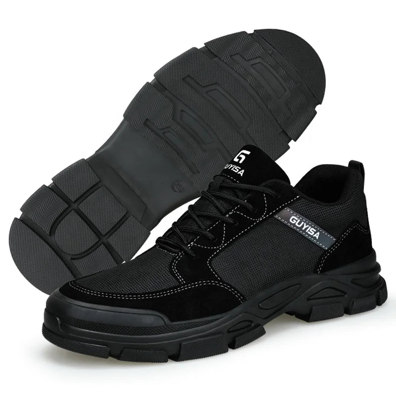 Guyisa Brand Factory Direct Sales Woodland Safety Shoes Non-slip Wear-resistant Steel Toe Safety Shoes