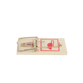 Eco-Friendly Classic Wooden Mouse Trap Sensitive Mice Trap Small Rodent Killer for Garden Pest Control