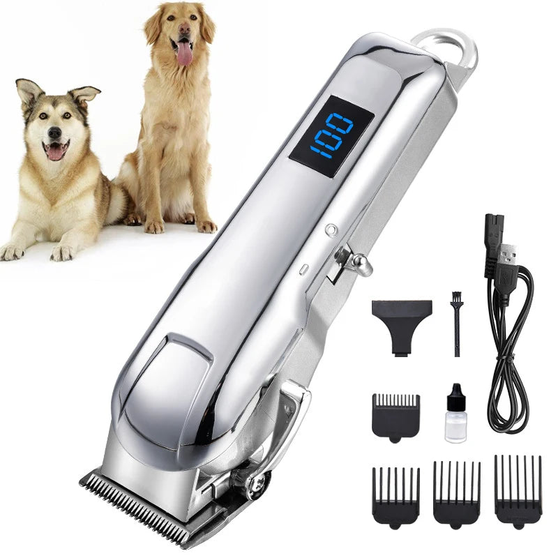 Wholesale Dog Clippers Cordless and Portable Pet Hair Trimmer Clippers Pet Grooming Kit Low Noise Dog Cats Hair Clippers Custom