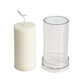 HY Stripe Pillar Candle Molds for Christmas Wedding Dinner