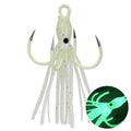 WEIHE  1 PC Night Light Four Hook Claw Hooks Anchor Hook Octopus Squid Bait Body Fish Iron Plate Swivel Treble Lot Fishing