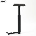 Classic Black Metal Eco Double-Edge Safety Shaving Razor Single Blade Design Stylish Fits All Standard Razor Blades for Women