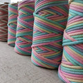 4MM Pastel Rainbow Color Braid COTTON ROPE Pure Cotton Macrame Rope for Bag Making