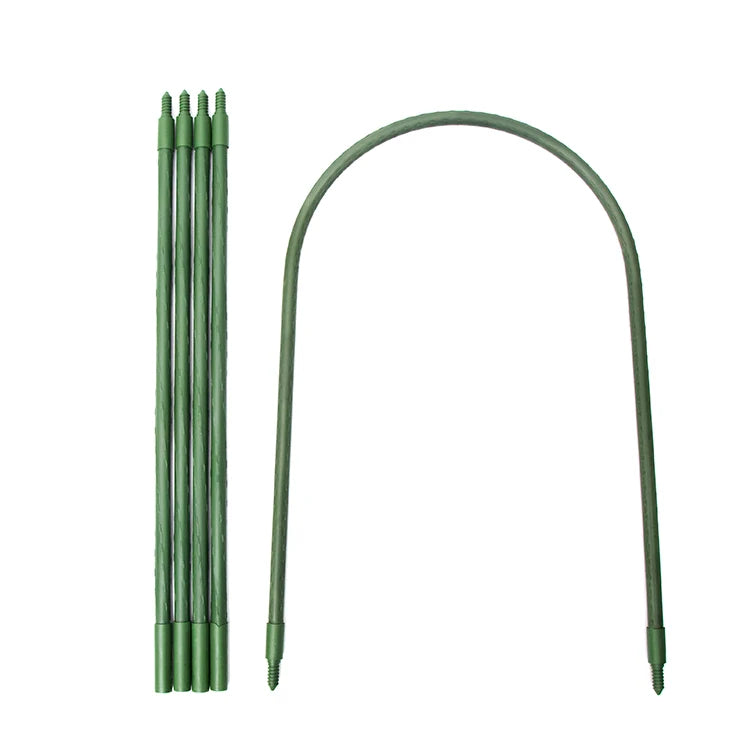 Outdoor Fixed Cross Plastic Clip Climbing Vines Steel Plant Support Stake Gardening Sticks