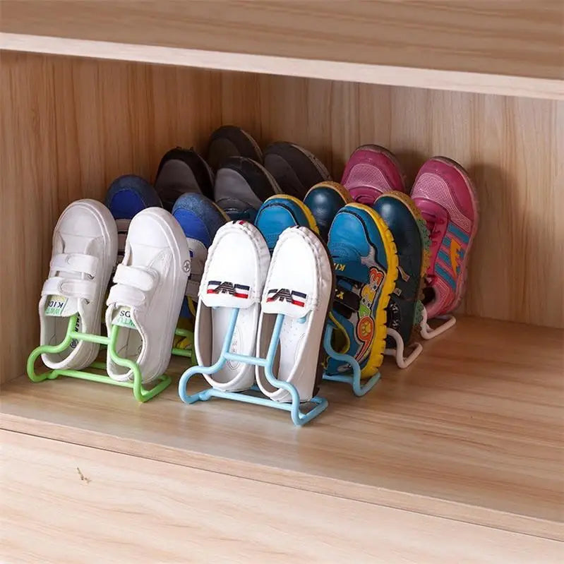 Multi-Function Shelf Drying Rack Shoe Rack Stand Hanger Children Kids Shoes Hanging Storage Wardrobe Organizer