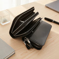 Factory Direct Sale PU Leather Carbon Fiber Men's Wallet Card Holder Wallet Business Bag