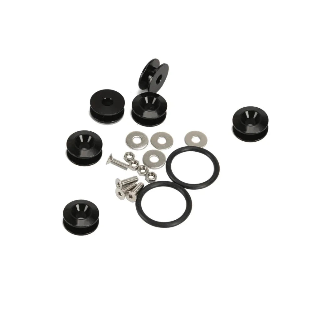 Custom Universal CNC Billet Aluminum Bumper Quick Release Fasteners Kit with O-Rings for Car Trunk Fender
