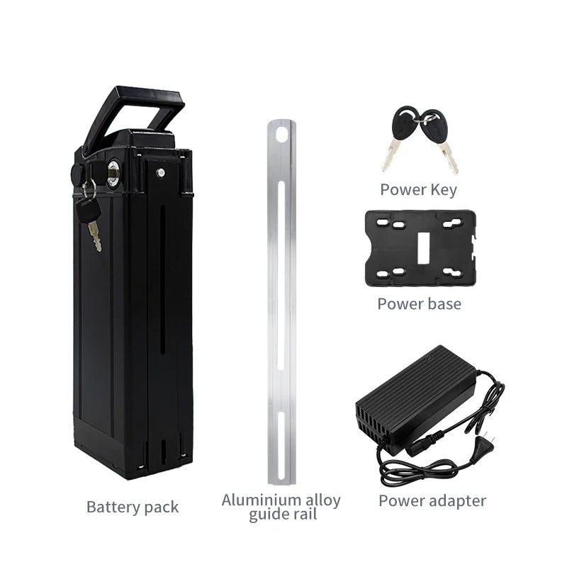 UTY 36V 13Ah 48V 10.4Ah 18650 Rechargeable Li-ion Electric Bike Batteries with 20A/30A/40A BMS for 250W/350W/500W Motor Ebike