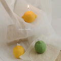 Creative Home Decoration  Handmade Smokeless Simulated Fruit Lemon Scented Candles
