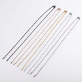 Wholesale 45 cm Mix Color Cable Chain Stainless Steel Necklace Gold Plated Stainless Steel Semi-finished Necklace for Women