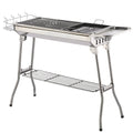 Factory Sale Outdoor Commercial Stainless Steel Detachable Foldable Charcoal Rotisserie Rotating BBQ Grill for Home Garden