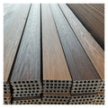 New 18mm Water-Resistant PVC Artificial Hollow Composite Decking WPC Waterproof Co-Extruded Wood Easy Install Outdoor Garden
