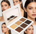 Make Your Brand Highlight Contour Palette High Pigment 6 Color Bronze Blusher Palette