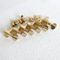 Donlis Wholesale Samll Button MH102 1set Closed Gold Guitar Tuner for 10mm Machine Head Holes Die Cast Style