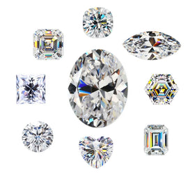 Wholesale GRA Certificate Moissanite Oval Cut Shape Diamond D EF GH IJ Color 2x4mm 5x7mm White Moissanite