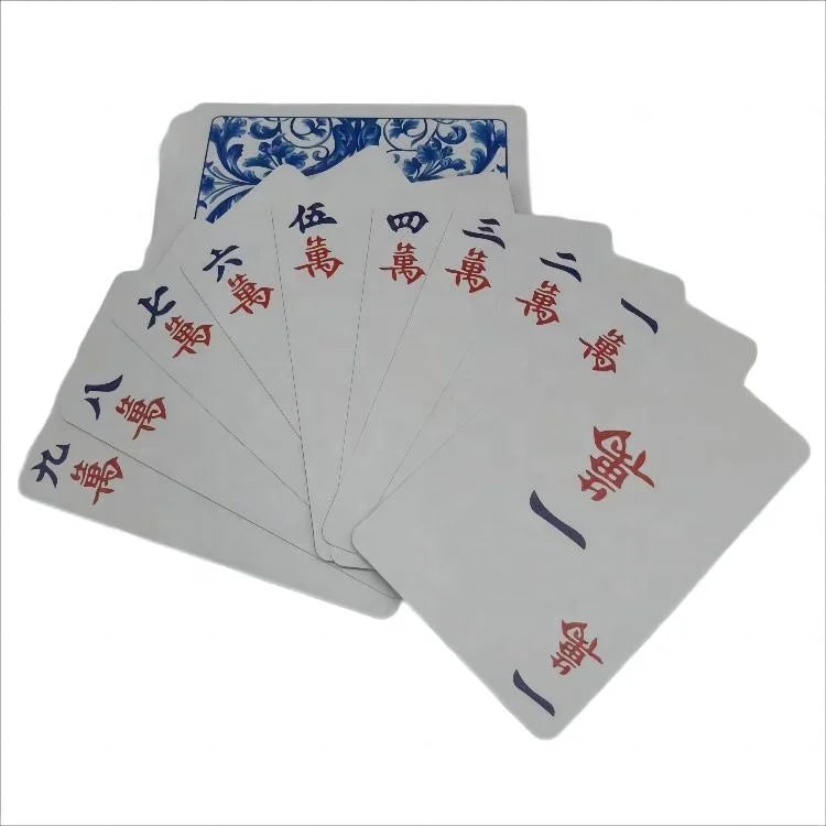 Top Fashion Portable Mahjong Cards Custom Waterproof Playing Cards for Outdoor