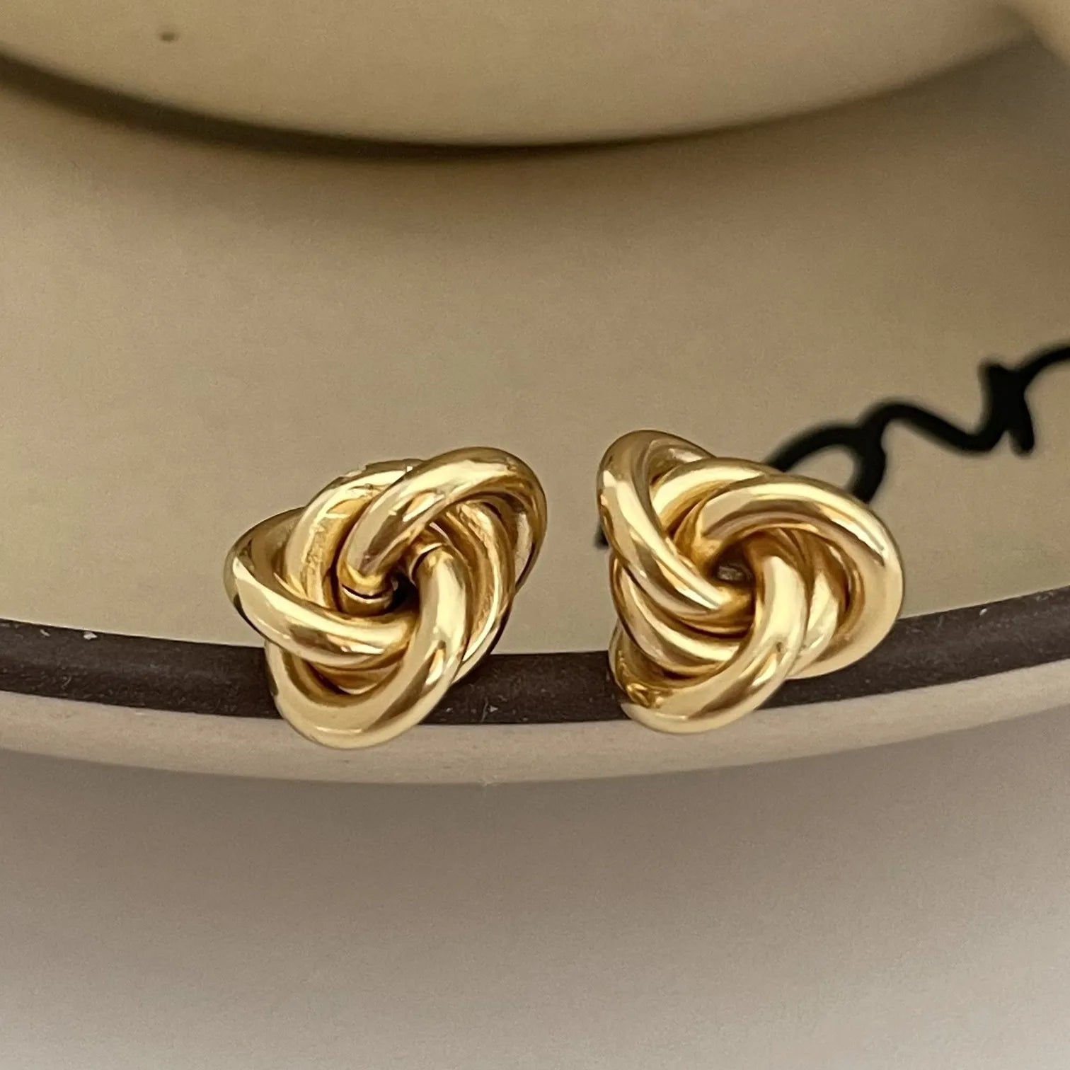 VIANRLA New Arrival Vintage Jewelry Earrings 925 Sterling Silver Gold Vintage Earrings