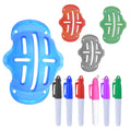 Transparency Golf Ball Line Liner Drawing Marking Alignment Putting Tool with Marker Pen