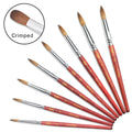 BIN Best Quality 100% Konlinsky Wooden Handle Nail brush do Acrylic Powder with Acrylic Monomer