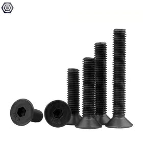 Grade 10.9 Flat Head Hexagon Socket Bolts DIN7991 Black Oxide Finish Countersunk Head Allen Screws