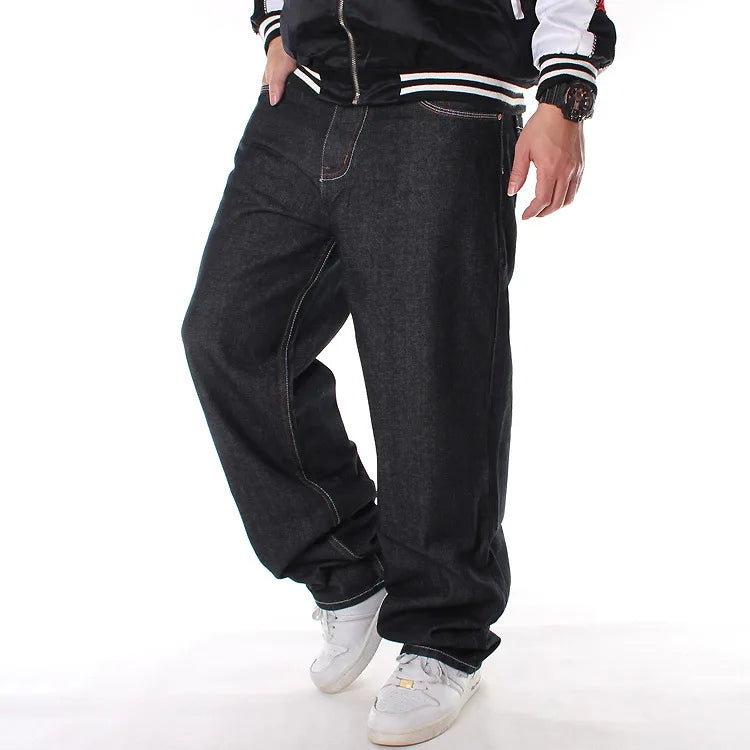 Rainbow Spray New Style Vintage Trendy Hip-Hop Straight Leg Washed Jeans Pants Embroidered Logo Men's Denim Skateboard Pants