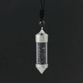 2026 Newest Accessories Natural Crystal Garnet Gravel Bullet-shaped Wishing Bottle Spirit Pendulum Drifting Bottle Pendant