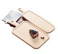 Kitchen Rectangle groove Pine Wood Bread Cutting Board Wooden Serving Pizza Board with Handle